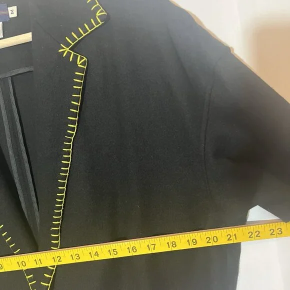 Breeches Women’s Wool Blend Vintage Jackets Médium Size Black Embroidery - Picture 5 of 10